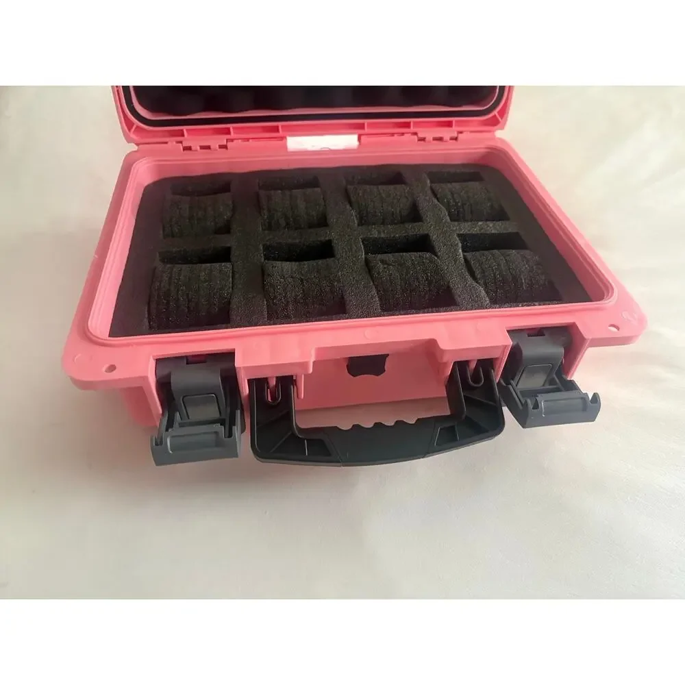 Invicta Hardshell 8-Slot Dive Impact Watch Case in pink With Foam Interior New